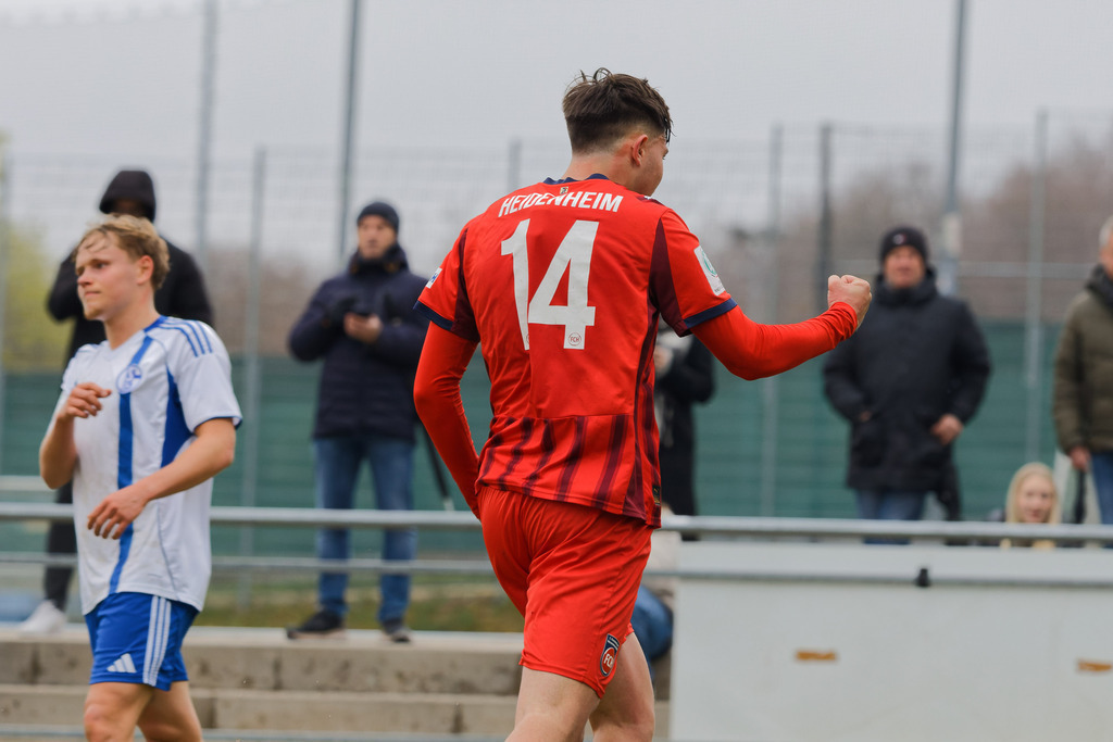 20260412-FCHS04_079 | 1.FC Heidenheim 1846 vs. FC Schalke 04, Fußball, U19, A-Junioren, NWL, U19-DFB-Nachwusliga, 2025/2026, 8. Spieltag, 12.04.2026 in Heidenheim, Walter-Birkhold-Jugendstadion (Foto: Michael Bulling) - Realisiert mit Pictrs.com