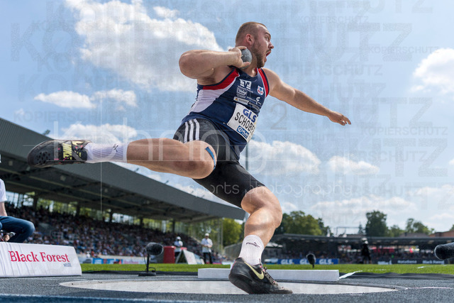 Deutsche Leichtathletik-Meisterschaften; Bochum-Wattenscheid, 25.07.2026 | Lukas Schober (SG Freital-Weißig 1861); Deutsche Leichtathletik-Meisterschaften am 25.07.2026 im Lorheide-Stadion, Bochum-Wattenscheid (Nordrhein-Westfalen).