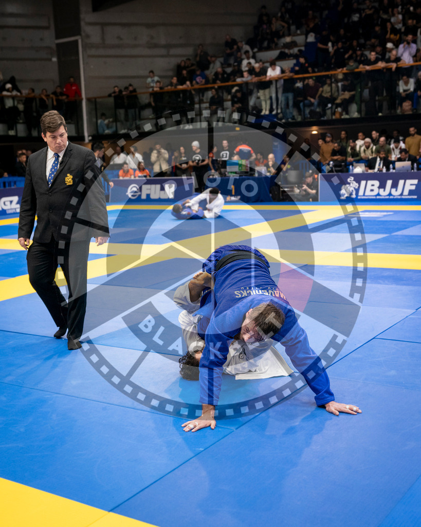 20240126PBB1320 | Fighters compete during the Brazilian Jiu-Jitsu European Championship of the IBJJF in Paris, France, on January 26, 2024.