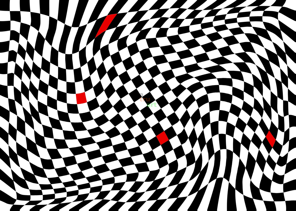 Vier Rote Quadrate | Grafik - Realisiert mit Pictrs.com