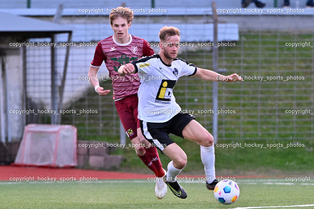 SV Spittal vs. VST Völkermarkt 5.4.2024 | #10 Mario Michael Kuester VST Völkermarkt, #44 Miha Kostanjsek SV Spittal, SV Spittal vs. VST Völkermarkt 5.4.2024, SV Spittal vs. VST Völkermarkt am 05.04.2024 in Spittal an der Drau (Goldeck Stadion), Austria, (Photo by Bernd Stefan)