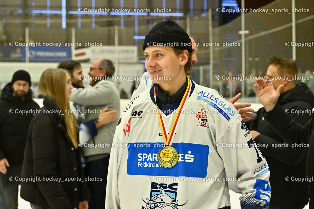 ESC Sparkasse Steindorf Meister 2025/26 | #72 Hobitsch Samuel ESC Steindorf, ESC Sparkasse Steindorf Meister 2025/26, ESC Sparkasse Steindorf Meister 2025/26 am 08.03.2026 in Althofen (Stadthalle Althofen), Austria, (Photo by Bernd Stefan)