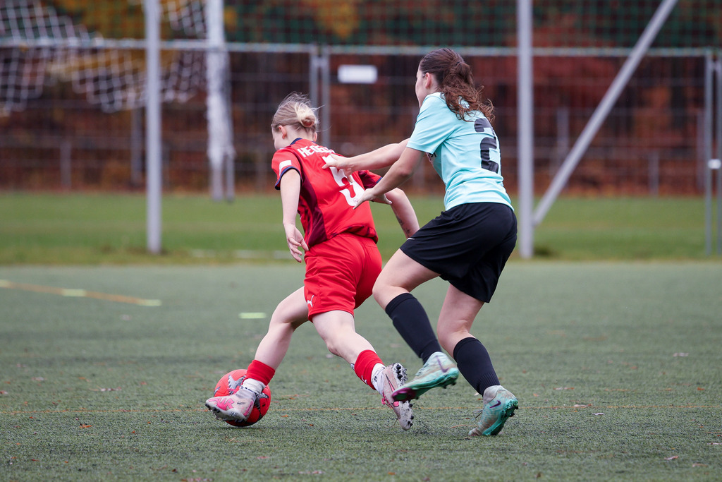 FCHWAS_251102_5635 | 1.FC Heidenheim 1846 II vs. SGM DJK-SV Wasseralfingen/Neuler, Fußball, Frauen, Bezirksliga, 2025/2026, 8. Spieltag, 02.11.2025 in Mergelstetten (Foto: Michael Bulling) - Realisiert mit Pictrs.com