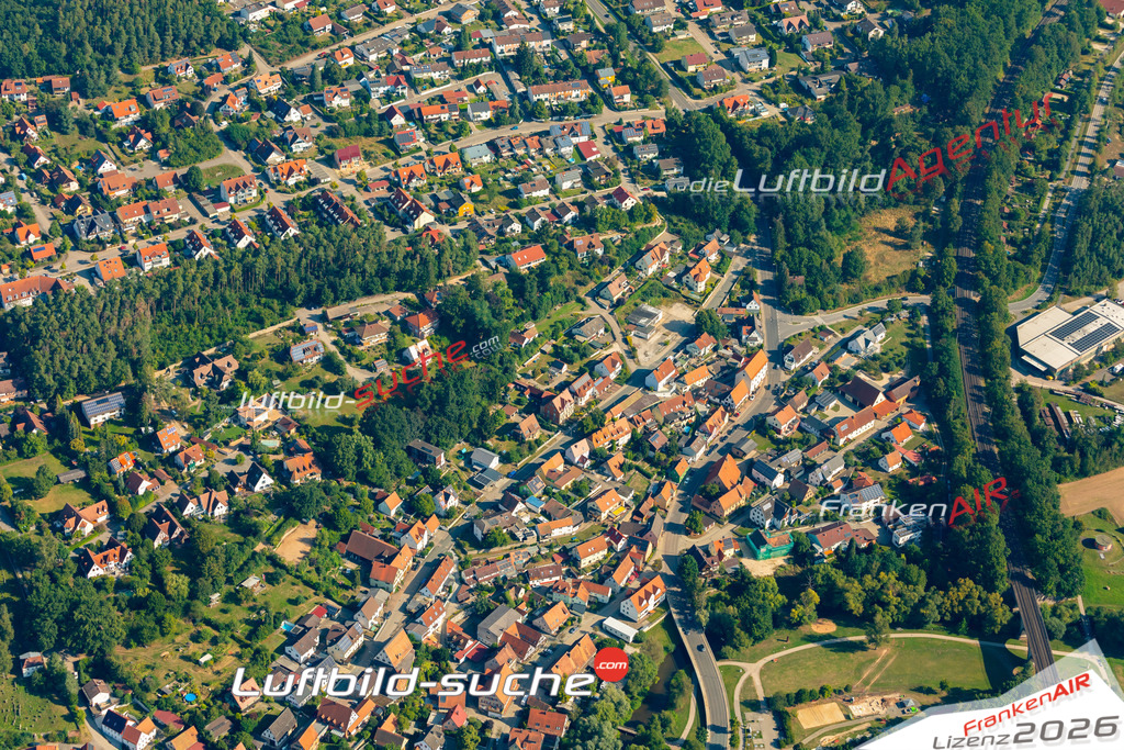 Das Luftbild zeigt : Petersgmünd Georgensgmünd - Die Luftaufnahme wurde 2024 vom UL-Flugzeug aus erstellt ( keine Drohne ) - Hochauflösende Luftaufnahme - Für grossformatige Ausdrucke geeignet. Die Geschenkidee !Mit Lizenz und Bildrechte bestellbar
