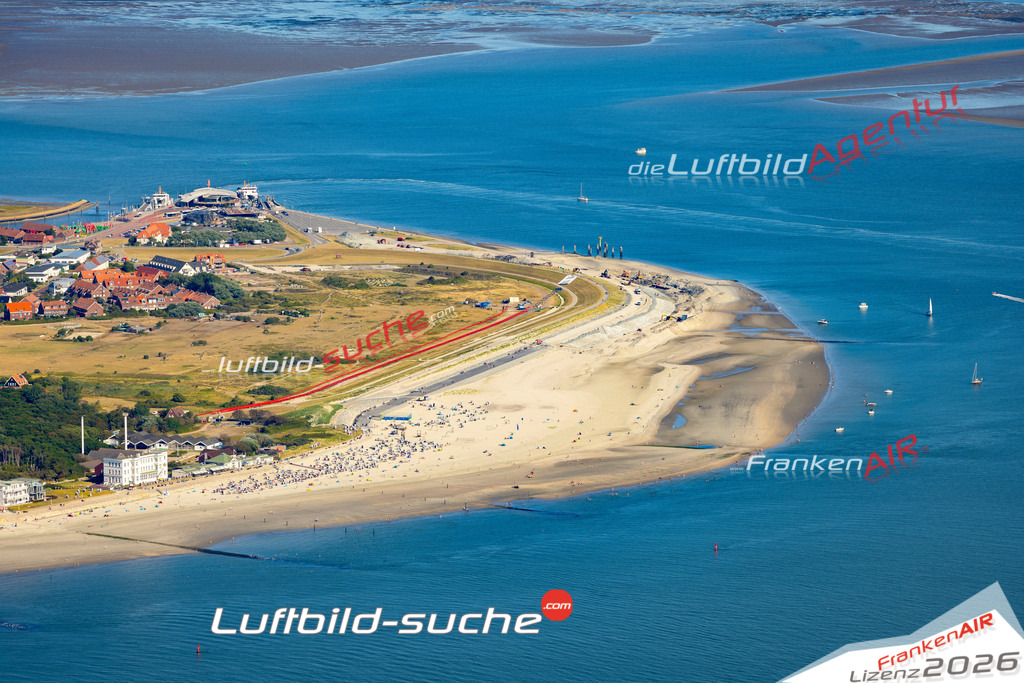 Aktuelles Luftbild von Weststrand Norderney - Die Luftaufnahme wurde 2022 mittels UL-Flugzeug erstellt ( keine Drohne ) - hochauflösende Kamera-Systeme von  Canon -Beste Qualität - Für grossformatige Ausdrucke geeignet. Die Geschenkidee !