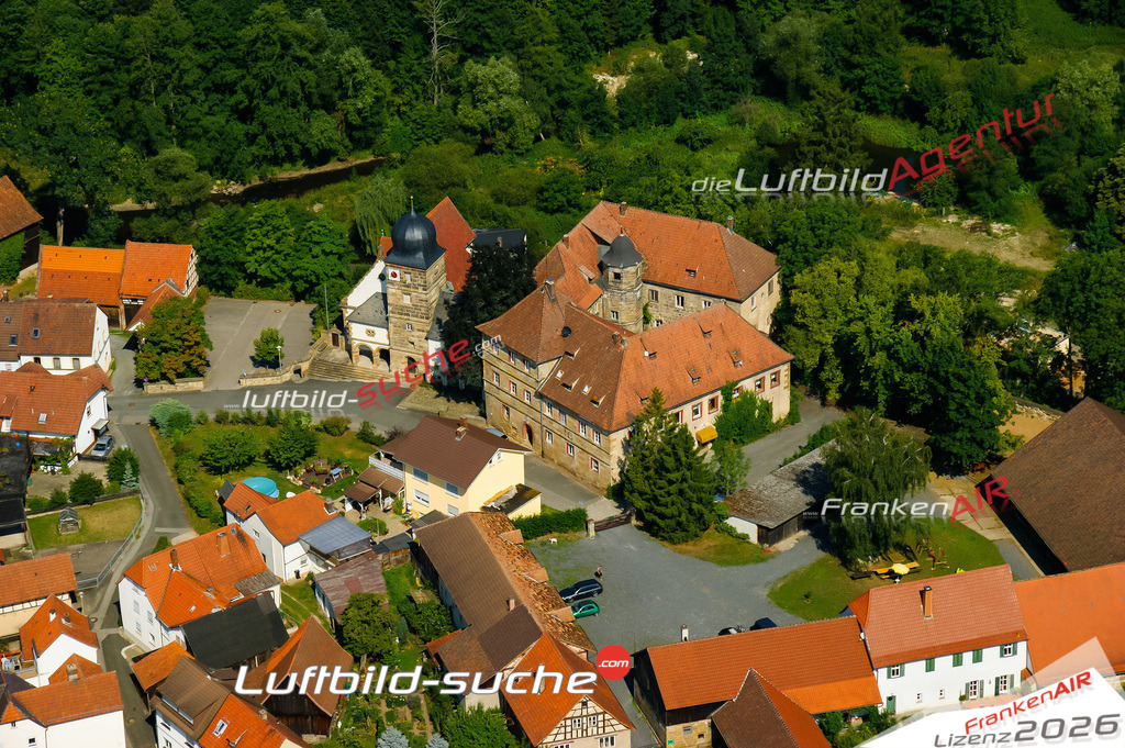 Die Luftaufnahme der Stadt Redwitz wurde vom UL-Flugzeug heraus erstellt ( keine Drohne )- hohe Auflösung für beste Qualität