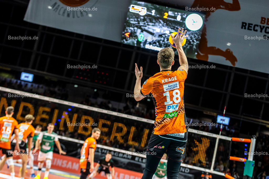 2024-00111609-Bundesliga-BR-Volleys-Haching-München |  16.11.2024; Berlin Foto: Gerold Rebsch - www.beachpics.de