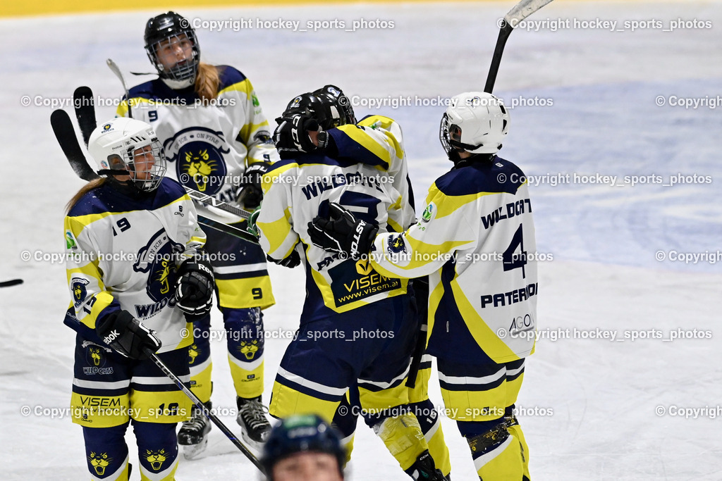 WILDCATS PATERNION & Lady Hawks Siegerehrung-Meisterfeier | Jubel #19 Knes Julia WILDCATS PATERNION, #13 Stromberger Nicole WILDCATS PATERNION,#4 Oberzaucher Christina WILDCATS PATERNION,  WILDCATS PATERNION &amp; Lady Hawks Siegerehrung-Meisterfeier, WILDCATS PATERNION &amp; Lady Hawks Siegerehrung-Meisterfeier am 12.03.2025 in Steindorf (Ossiachersee Halle), Austria, (Photo by Bernd Stefan)