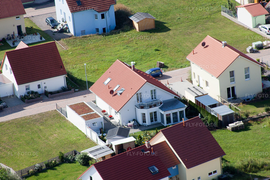 Luftbild: Neubaugebiet Im Unterfeld im Ortsteil Schaidt in Wörth im Bundesland Rheinland-Pfalz in Deutschland. Foto: IMG_20977.jpg vom 06.09.2009 durch Werner Riehm/FLY-FOTO.de