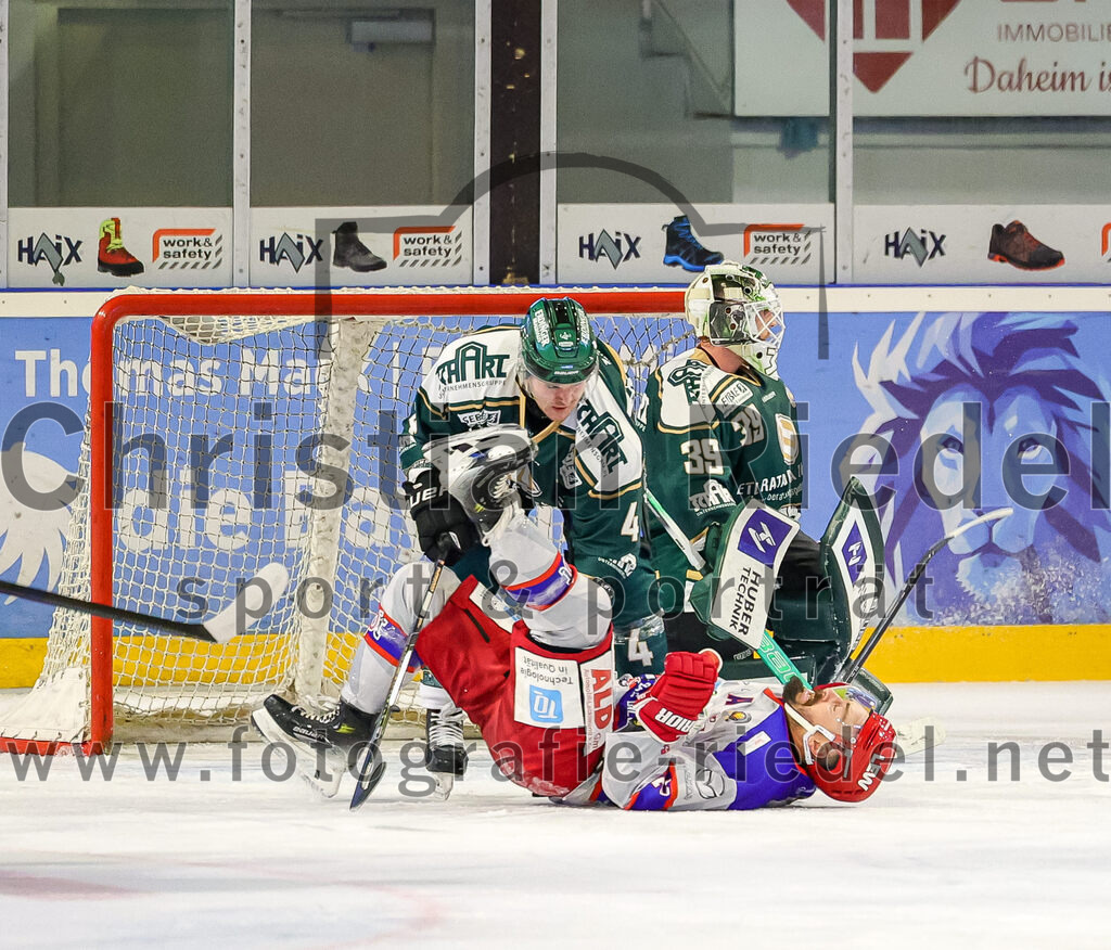 2025-09-14_099_TSV_Erding_gegen_EC_Peiting | Erding, Deutschland, 14.09.2025:Eishockey, Oberliga Süd 2025 / 2026, Testspiel, TSV Erding gegen EC Peiting, Endergebnis: 2:3Foto: Christian Riedel / fotografie-riedel.net