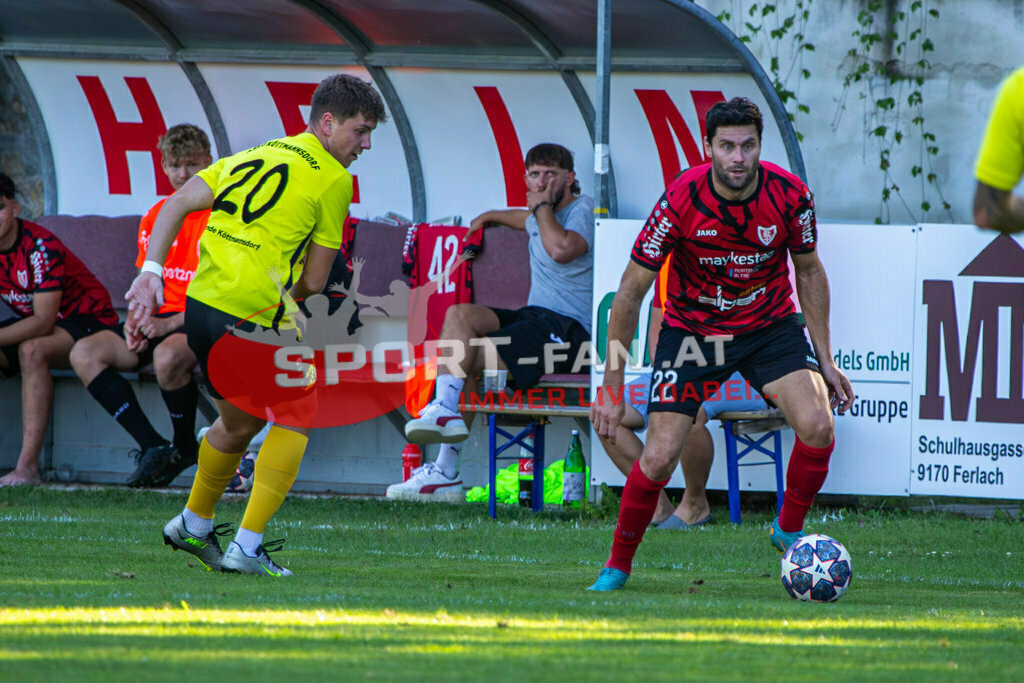 Kärntner Liga | Kärntner Liga ATUS Ferlach - ASKÖ Köttmannsdorf am 02.09.2023 in Ferlach
(Sportplatz), Austria, (Photo by Ernst Krawagner sport-fan.at) - Realisiert mit Pictrs.com