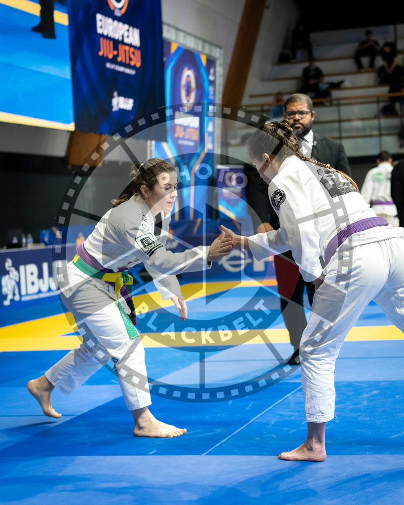 20240125PBB01888 | Fighters compete during the sixth day of the Brazilian Jiu-jitsu European Championship of the IBJJF in Paris, France, on January 25, 2024.