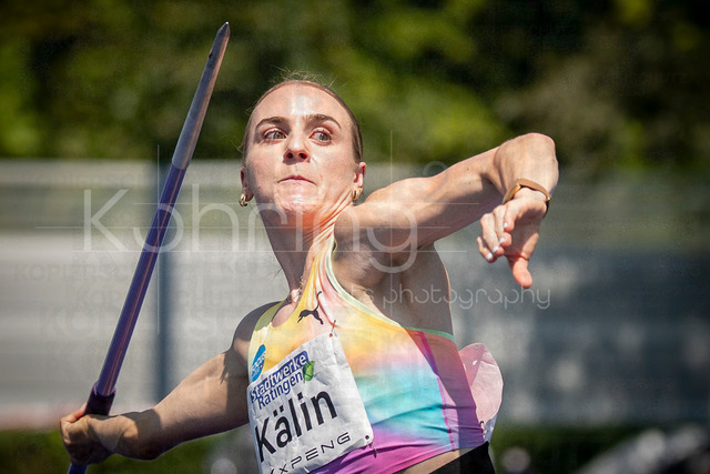 Multisport Event; Ratingen, 28.06.2026 | RATINGEN, GERMANY - JUNE 28, 2026 : Annik Kälin (SUI / Switzerland) competing in the heptathlon’s javelin throw during the Multisport Event at Stadion Ratingen on June 28, 2026 in Ratingen, Germany.