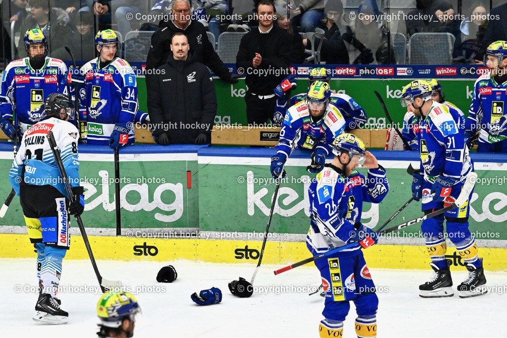 EC IDM Wärmepumpen VSV vs. Steinbach Black Wings Linz | #81 Sean Brendan Collins Black Wings Linz, #26 Guus van Nes EC VSV, #91 Nick Hutchison EC VSV, #46 Paul Sintschnig EC VSV, EC IDM Wärmepumpen VSV vs. Steinbach Black Wings Linz, EC IDM Wärmepumpen VSV vs. Steinbach Black Wings Linz am 23.01.2026 in Villach (Stadthalle Villach), Austria, (Photo by Bernd Stefan)
