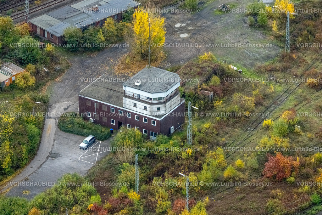 Hamm221011978 | Luftbild, Eisenbahnhäuschen, Rangierbahnhof, ehemaliges Stellwerk, Pelkum, Hamm, Ruhrgebiet, Nordrhein-Westfalen, Deutschland