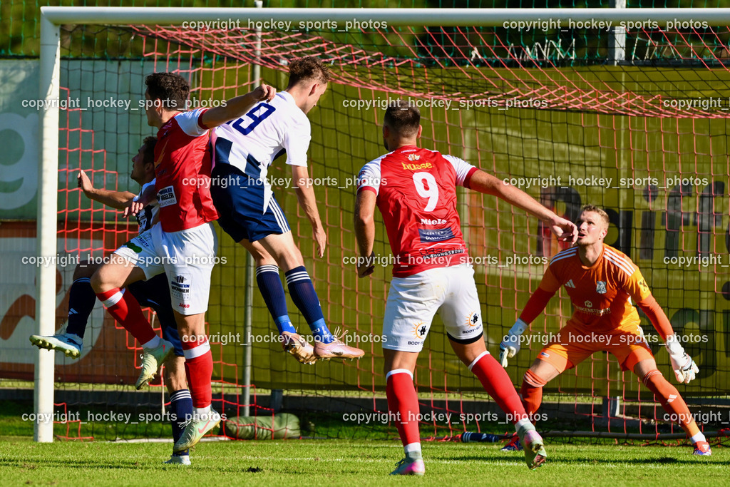 ATUS Nötsch vs. FC Dölsach | #39 Lukas Unterlader FC Dölsach, #9 Edin Avdic ATUS Nötsch, #19 Raphael Wibmer FC Dölsach, ATUS Nötsch vs. FC Dölsach, ATUS Nötsch vs. FC Dölsach am 23.08.2026 in Nötsch (Sportplatz Nötsch), Austria, (Photo by Bernd Stefan)