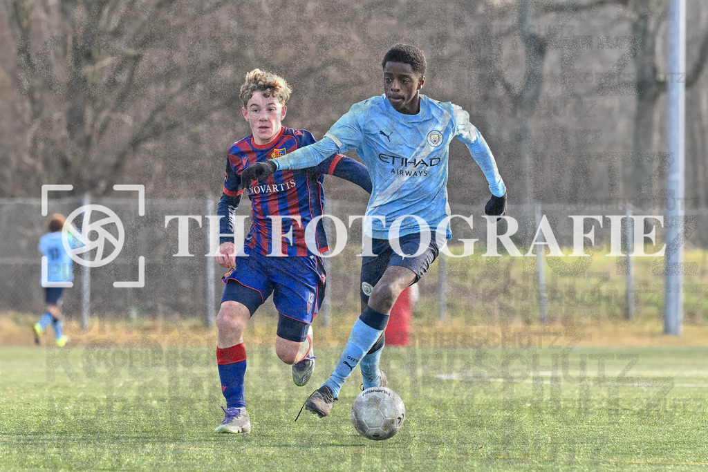 GER, Manchester City - FC Basel, Fussball, PS-Immo-Cup 2026,U14 Feldturnier, 17.01.2026 | City, Basel
