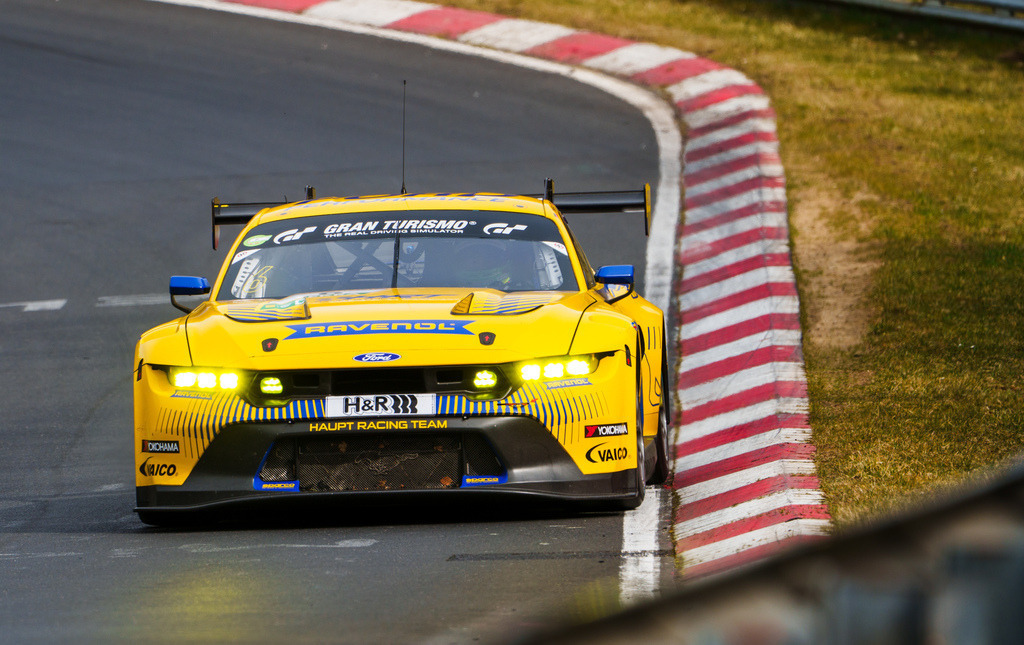 Nürburgring Langstrecken Serie (NLS) | 22.03.2025 Nürburgring Langstrecken Serie (NLS), Nürburgring,Deutschland, Bild: # 6, HRT FORD Performance, Fetzer Dennis, Owega Jusuf, Müller Dirk, Schumacher  David im FORD Mustang GT3 - Realisiert mit Pictrs.com