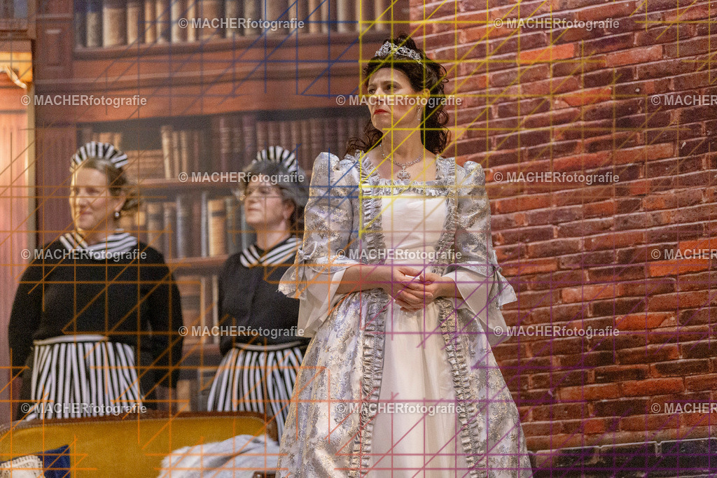 326_MFL-2025 | Portraitbilder von Regisseur; Darsteller; Techniker; Maske; Kostüme; Chor; Musiker; Bilderserie der Generalprobe und der Premierenvorstellung, Szenenbilder; Ausdrucksstudien; Bühnenüberblick; Bühnenkulissen; Pressefotos inkl. Redaktionsfoto Darstellergruppe.