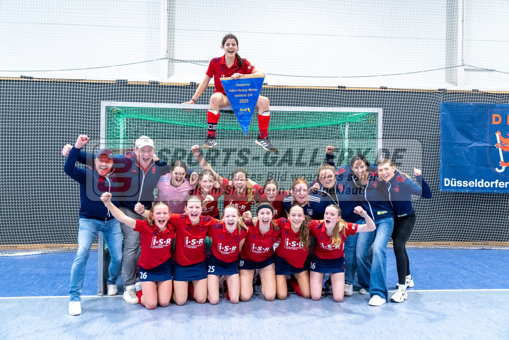 HK_20250223_103387 | Deutsche Meisterschaft wU14 Finale und Ehrungen am 23.2.2025 Düsseldorfer HC, Düsseldorf