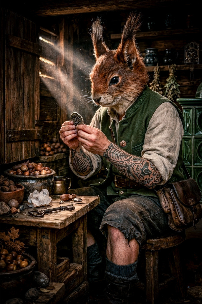 Schwarzwald-Fine-Art-Eichhörnchen | Schwarzwald-Fine-Art Bildserie über das verborgene Volk des Schwarzwaldes  - Realisiert mit Pictrs.com