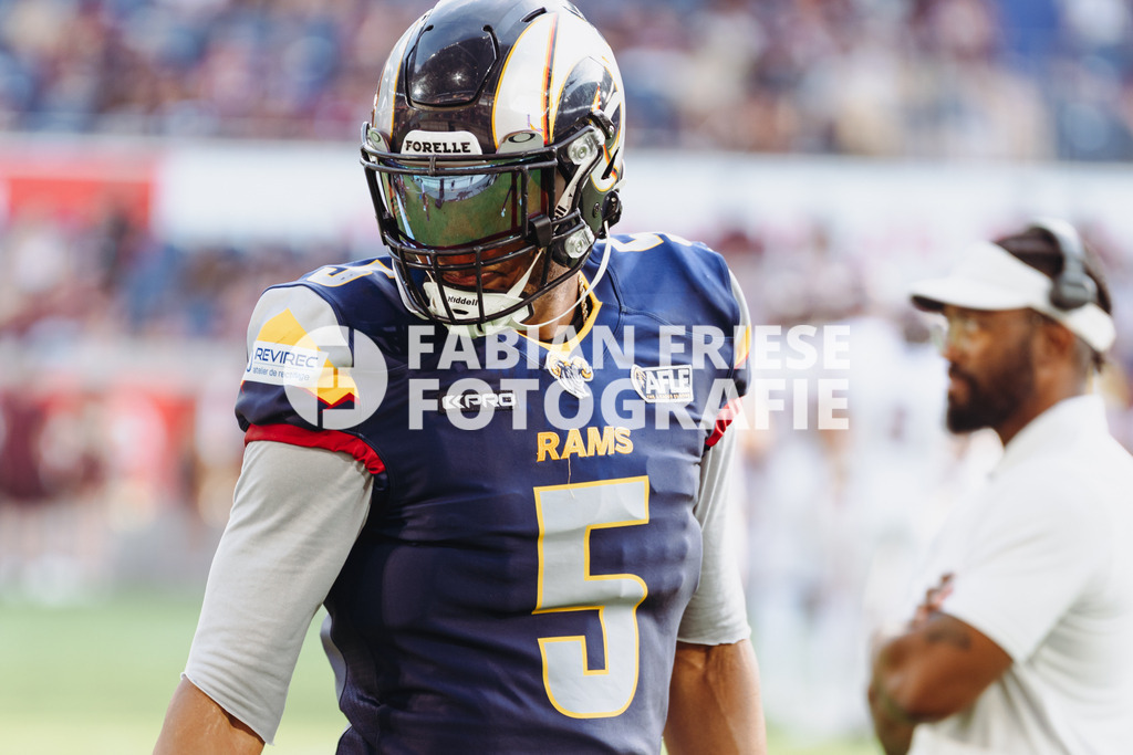 GER Rhein Fire vs. Alpine Rams, American Football, AFLE, Saison 2026, 01.08.2026 | GER Rhein Fire vs. Alpine Rams, American Football, AFLE, Saison 2026, 01.08.2026Foto: Eibner-Pressefoto/Fabian Friese - Realisiert mit Pictrs.com