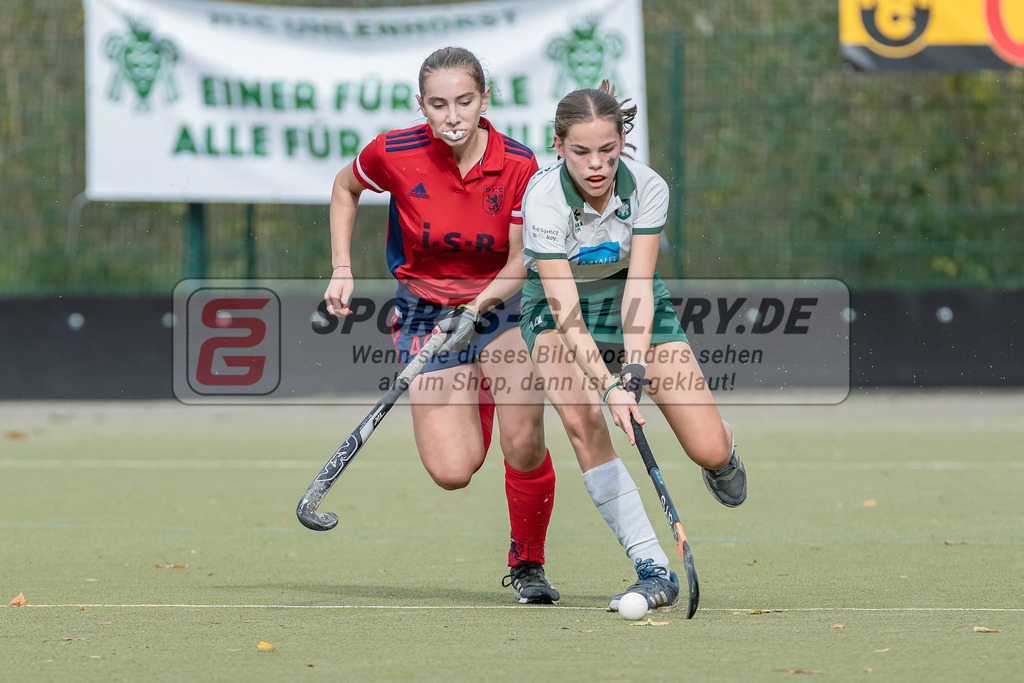 HK_20231022_106114 | Finale Deutsche Meisterschaft Feld WU16 Uhlenhorst Mülheim - Düsseldorfer HC am 22.10.2023 DHC, Düsseldorf ,