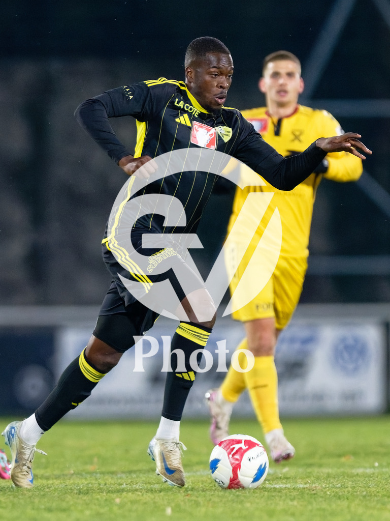 Coupe Suisse - 1/8 de finale - FC Stade Nyonnais v Neuchatel Xamax |  during the Coupe Suisse - 1/8 de finale match between FC Stade Nyonnais and Neuchatel Xamax at Centre sportif de Colovray in Nyon, Switzerland