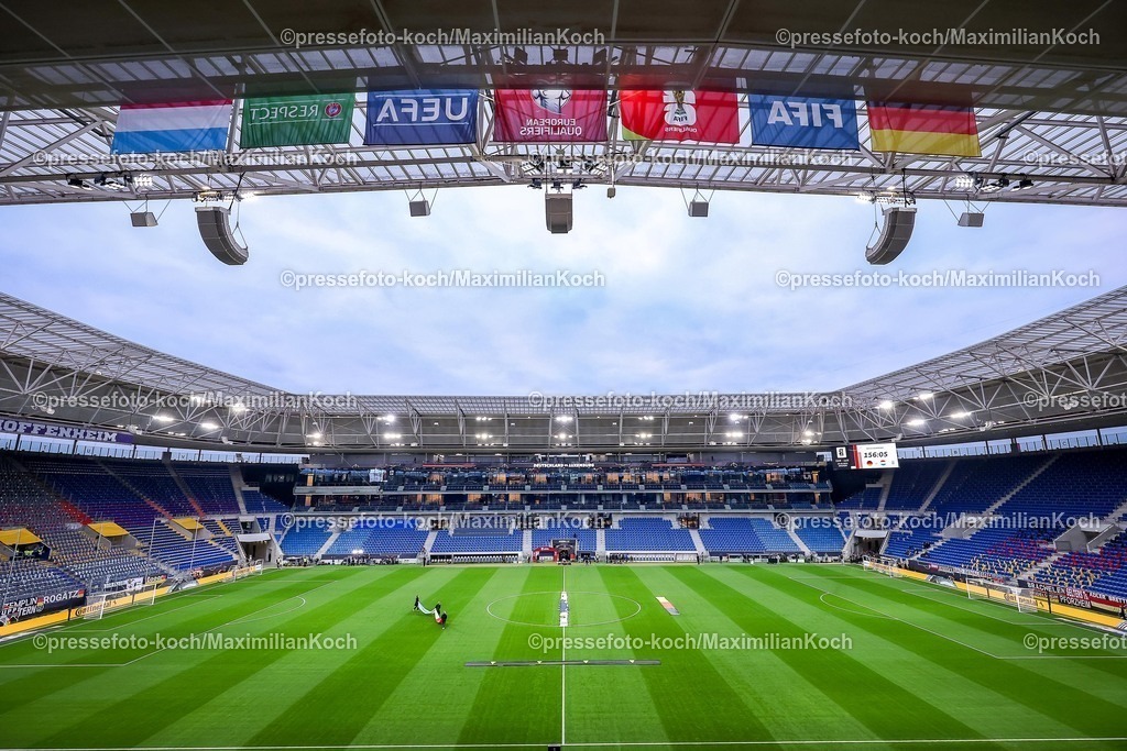 DFB10102501004 | 10.10.2025, Fußball, Länderspiel, Deutschland - Luxemburg, UEFA WM-Qualifikation, 2025/2026, Gruppe A, PreZero Arena in Sinsheim: Innenansicht Spielstätte Übersichtsbild Innenraum DFB regulations prohibit any use of photographs as image sequences and or quasi-video.