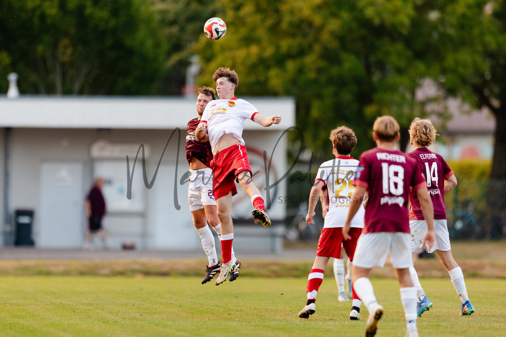 Kreispokal, Saison 2025/2026, 1. Runde: SC Nienberge - 1. FC Gievenbeck | Kreispokal, Saison 2025/2026, 1. Runde, SC Nienberge empfängt 1. FC Gievenbeck an der Sportanlage SC Nienberge in Münster. Foto: sportfotografie.ms | Markus Paletta - Realisiert mit Pictrs.com