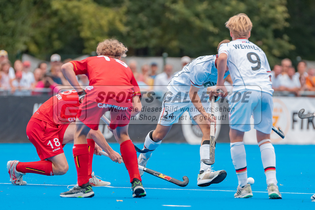 HK_20230716_102856 | Euro Hockey MU18 Boys Finale Belgium vs Germany Championship Girls &amp; Boys am 16.7.2023 CHTC , Krefeld ,