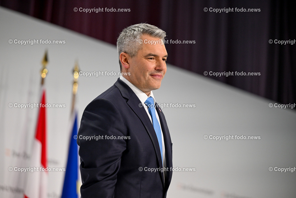 Der Oesterreichplan_ OeVP_ Wels_ 26.01.2024-101 | 26.01.2024, Wels, AUT, ÖVP, Der Österreichplan, im Bild BK Karl Nehammer (VP, Bundeskanzler)