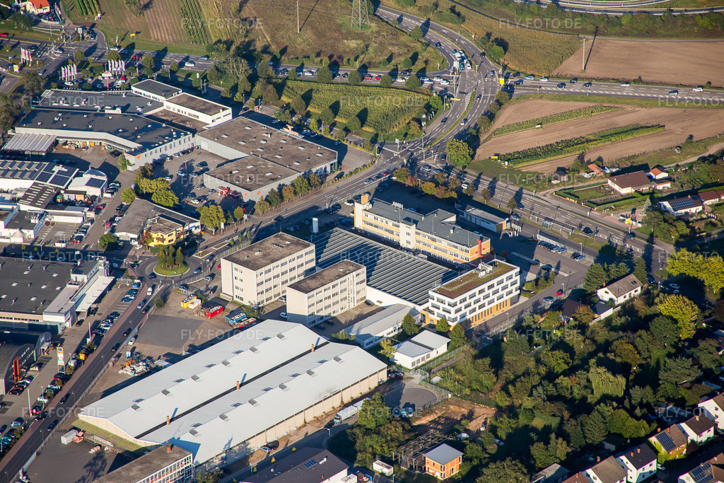 Luftbild: Brühl, Gewerbegebiet Schütte-Lanz-Park in Brühl im Bundesland Baden-Württemberg in Deutschland. Foto: IMG_072978.jpg vom 23.09.2014 durch Werner Riehm/FLY-FOTO.de