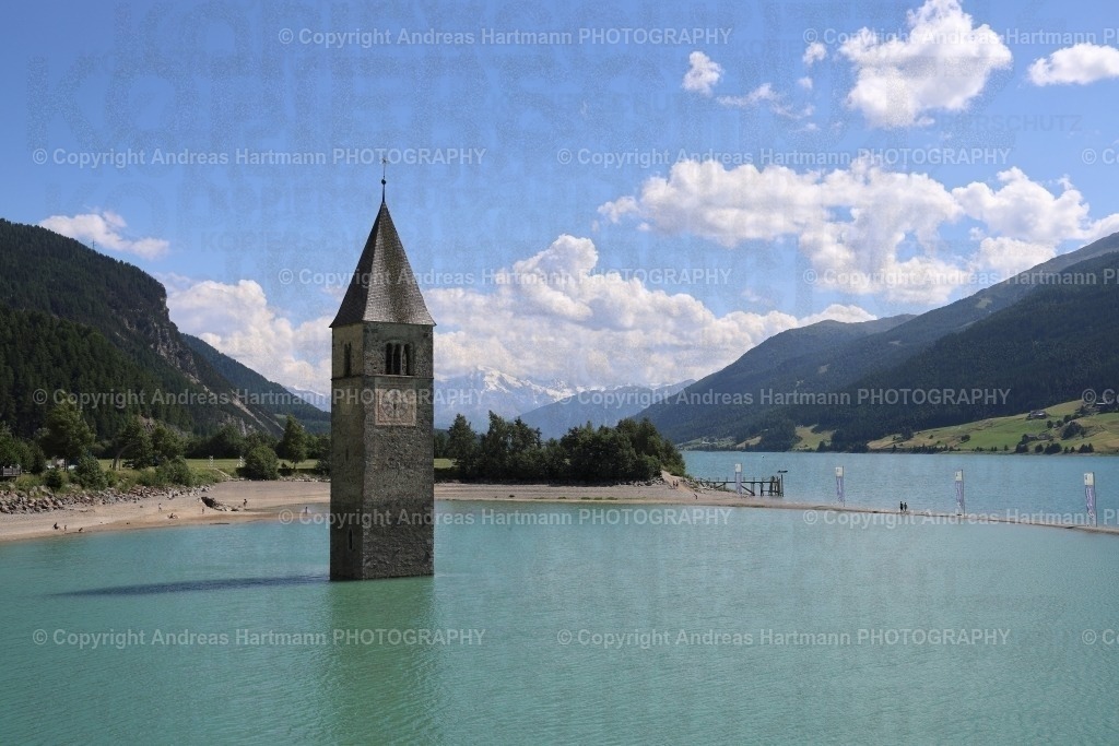 Kirchturm Alt-Graun im Reschensee | Kirchturm Alt-Graun im Reschensee - Realisiert mit Pictrs.com