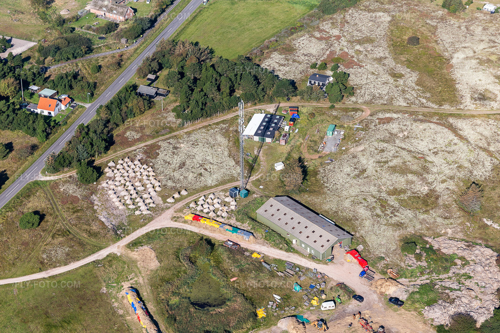 Aerial view: View of the town in Fanø in the state South Denmark, Denmark.Photo: IMG_118704.jpg taken on 09/21/2019 by Werner Riehm/FLY-FOTO.comResolution of the original: 5472 x 3648 px