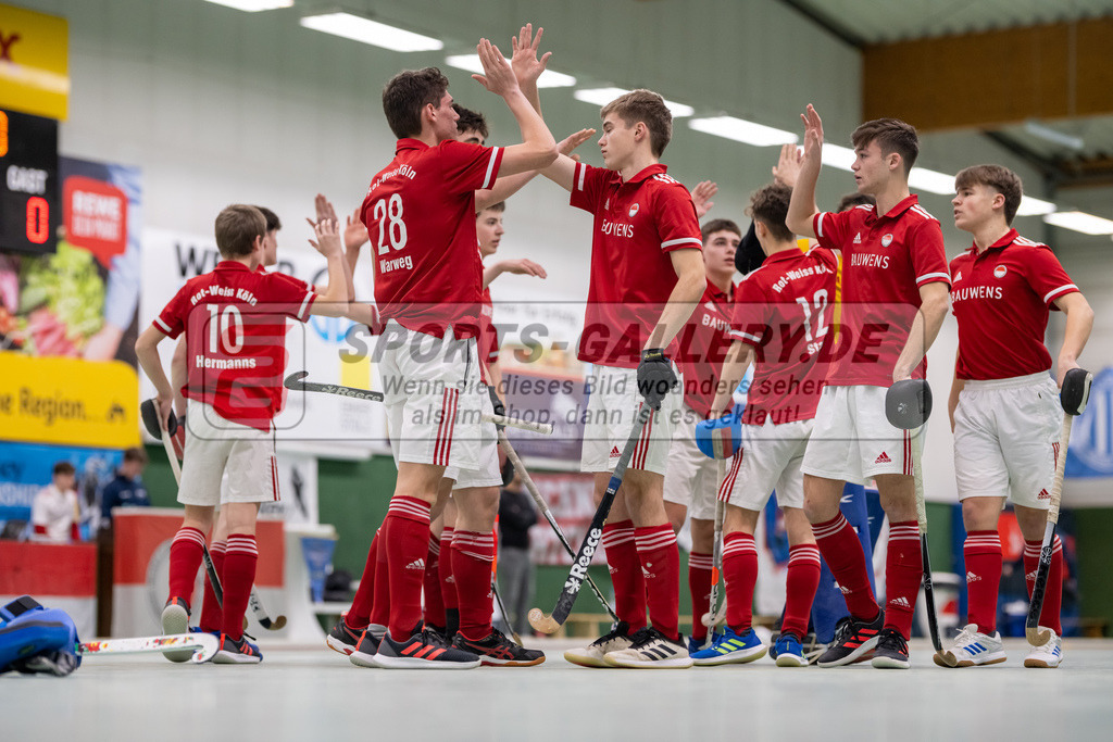SFE_20230305_0010 | Deutsche Meisterschaft Männliche U16 Halle 2023 am 05.03.2023 in Köln (KTHC Stadion Rot-Weiss Köln Tennis and Hockey Club), Photo: Stephan Fehrmann 2022 (Sports-Gallery)