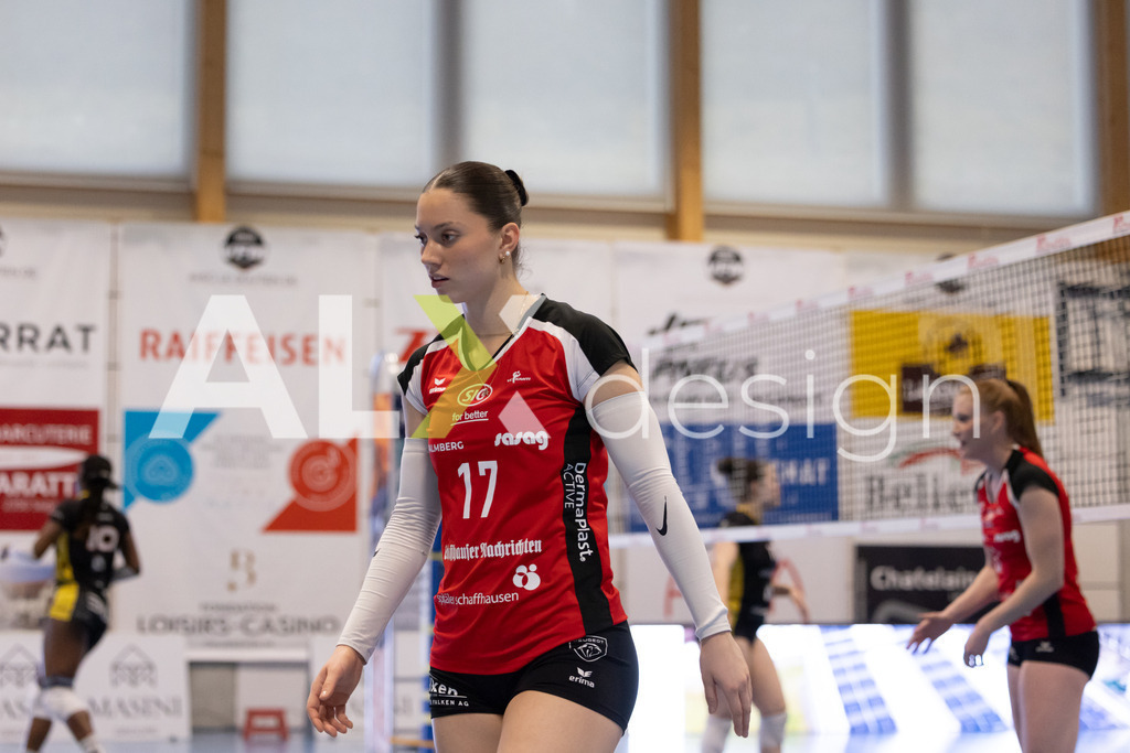 Volleyball I Frauen I Saison 2025-2026 I Volleyball NLA | Women I 1/4 Finals I  BIWI VFM - VC Kanti Schaffhausen I 01.03.2026 | 17 Leana Zuvic (CH) (VC Kanti Schaffhausen) - Aussen - Realisiert mit Pictrs.com
