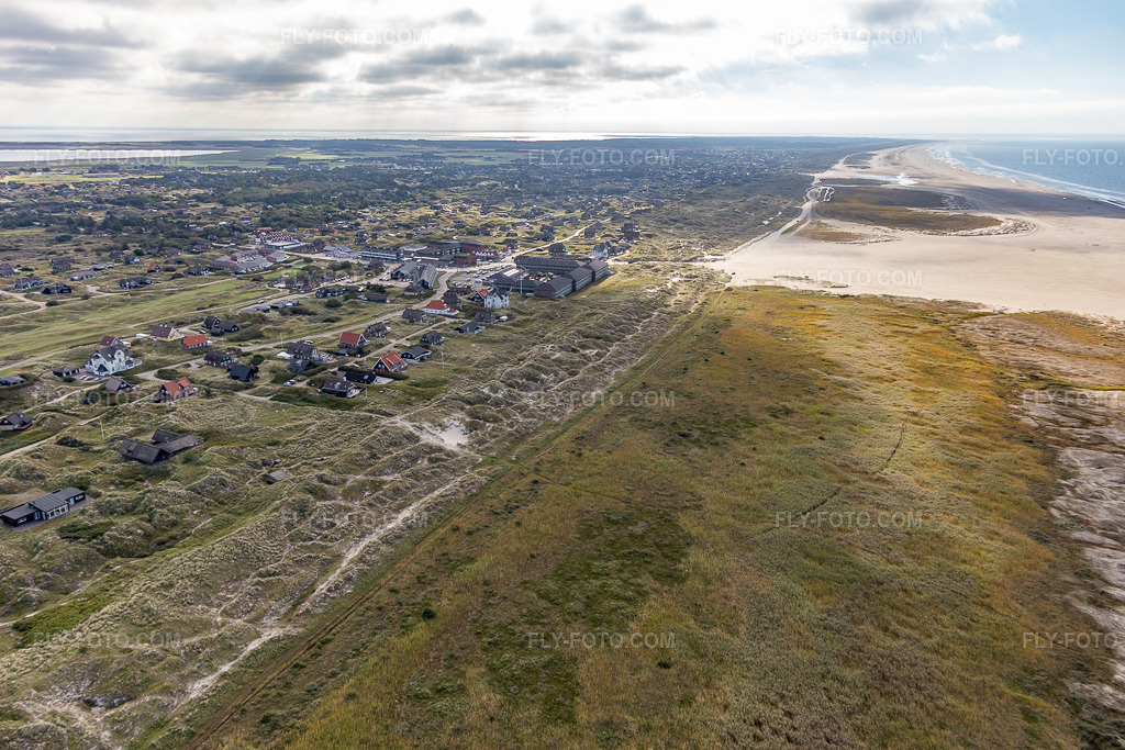 Aerial view: View of the town in Fanø in the state South Denmark, Denmark.Photo: IMG_118604.jpg taken on 09/21/2019 by Werner Riehm/FLY-FOTO.comResolution of the original: 5422 x 3614 px