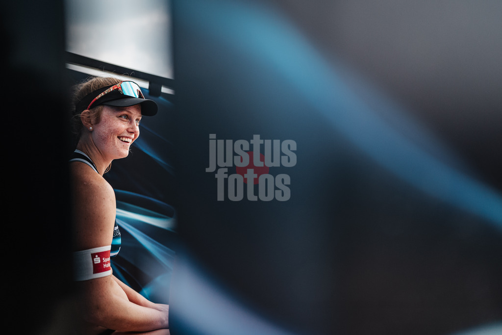Beachvolleyball | Frauen | German Beach Tour 2024 | Tourstop Düsseldorf | 10.05.2024 | Lea Kunst freut sich
