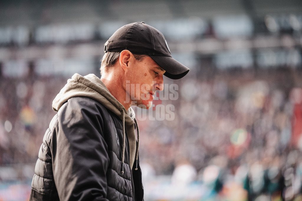 Fußball | Männer | Saison 2025/2026  | Fußball-Bundesliga | 25. Spieltag | FC St. Pauli vs. Eintracht Frankfurt | 08.03.2026 | Alexander Blessin (Trainer, FC St. Pauli)