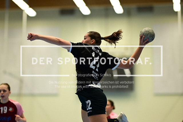 Handball I Frauen I Saison 2025-2026 I 2. HBF I 11. Spieltag I HL Buchholz 08-Rosengarten - HC Leipzig I 75905 | Wurf Lilly Glimm (22, HC Leipzig) - Realisiert mit Pictrs.com