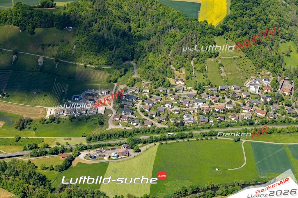 Neu Wülfingen Forchtenberg Bild- Das Luftbild wurde 2025 vom UL-Flugzeug heraus erstellt ( keine Drohne ) - Hochauflösende Luftaufnahme -Nicht vergleichbar mit Google Maps oder Satelittenbilder- Die Geschenkidee !Mit Lizenz und Bildrechte bestellbar