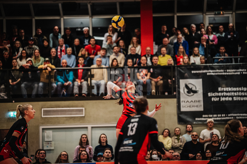Volleyball | Frauen | Saison 2025/2026 | Volleyball Bundesliga | ETV Hamburger Volksbank Volleys vs. USC Münster | 22.01.2026 | Angriff Lilly Faroß (#16, ETV Hamburger Volksbank Volleys) Bundesliga Debüt