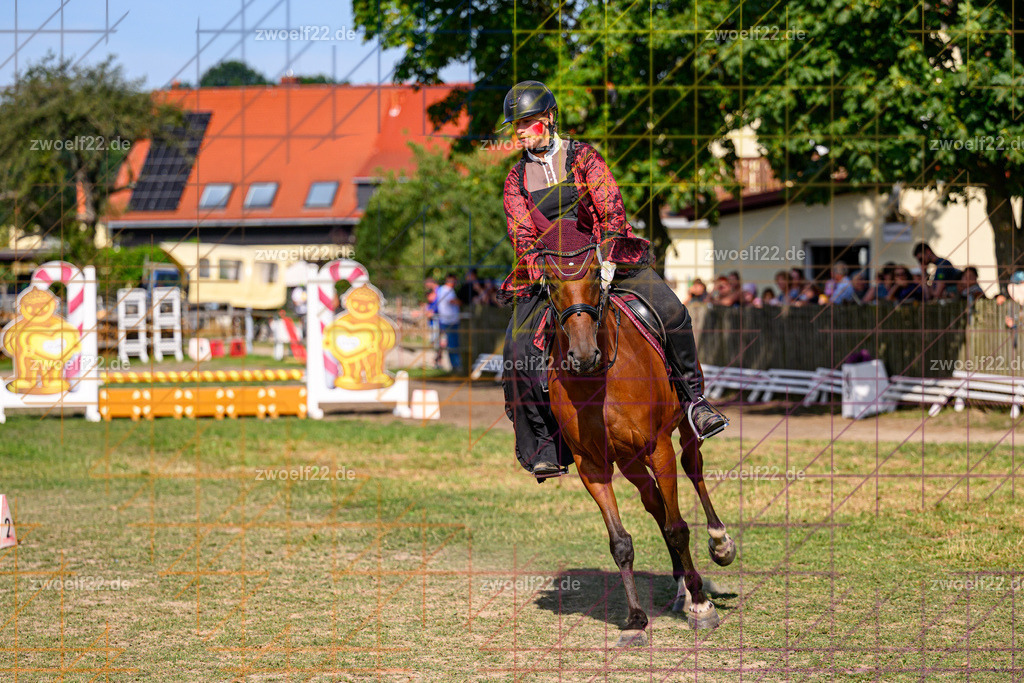 30 Jahre RFV Pulsnitz e.V., Pulsnitz am 09.08.2026 | Zur 28. breitensportlichen Veranstaltung des RFV Pulsnitz e.V. fanden verschiedene Wettbewerbe in nahezu allen Disziplinen des Pferdesport statt. - 05 Kostüm-Stilspring-Wettbewerb - Realisiert mit Pictrs.com