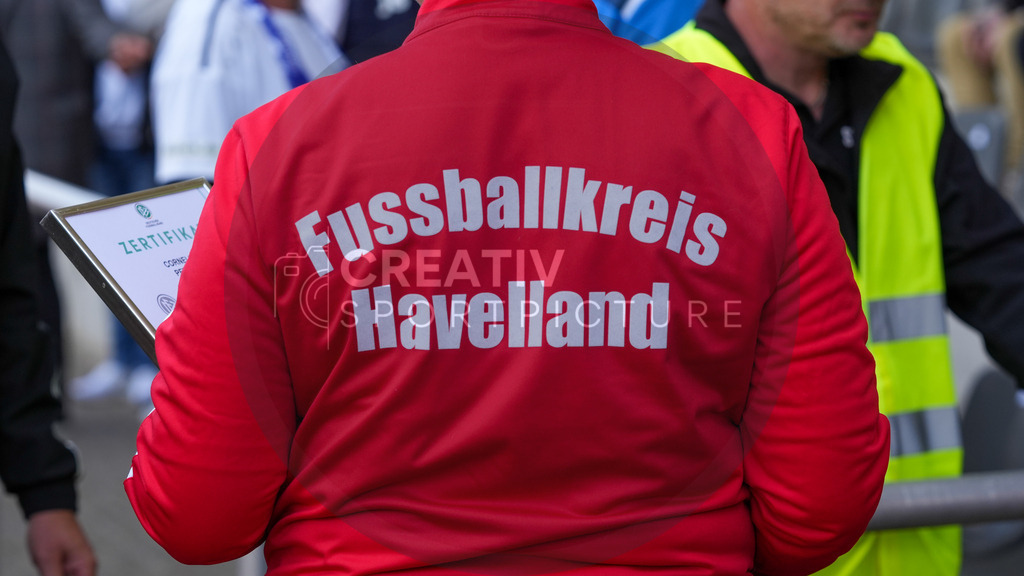 Fußball, Herren, Saison 2024/2025, Finaltag der Amateure 2025, Landespokal Brandenburg, Finale, VfB 1921 Krieschow vs. RSV Eintracht 1949, Samstag 24.05.2025, Volksparkstadion Neuruppin, | Fußball, Herren, Saison 2024/2025, Finaltag der Amateure 2025, Landespokal Brandenburg, Finale, VfB 1921 Krieschow vs. RSV Eintracht 1949, Samstag 24.05.2025, Volksparkstadion Neuruppin, Im Bild: Fußballkreis Havelland - Realisiert mit Pictrs.com