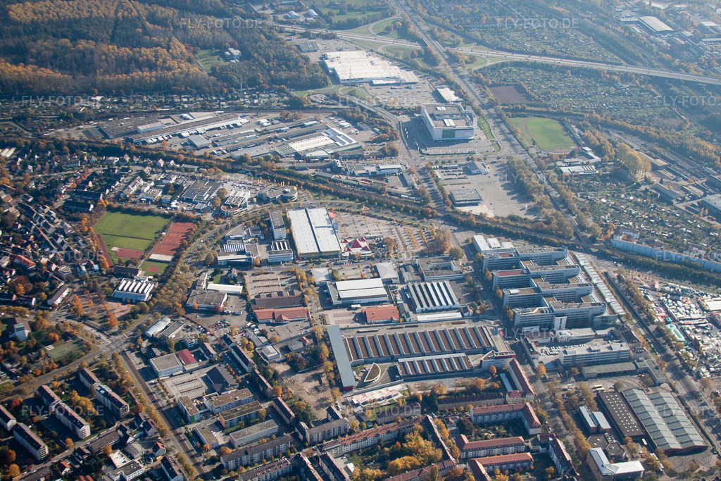 Luftbild: Karlsruhe Ostring im Ortsteil Oststadt in Karlsruhe im Bundesland Baden-Württemberg in Deutschland. Foto: IMG_34990.jpg vom 31.10.2010 durch Werner Riehm/FLY-FOTO.de