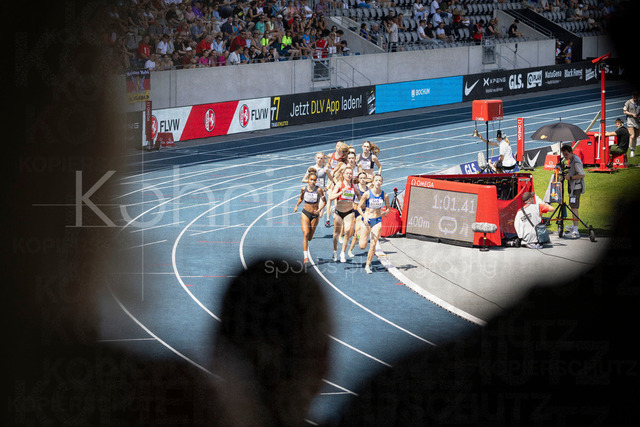 Deutsche Leichtathletik-Meisterschaften; Bochum-Wattenscheid, 25.07.2026 | 800m Vorlauf mit Smilla Kolbe (Eintracht Frankfurt e.V.); Deutsche Leichtathletik-Meisterschaften am 25.07.2026 im Lorheide-Stadion, Bochum-Wattenscheid (Nordrhein-Westfalen).