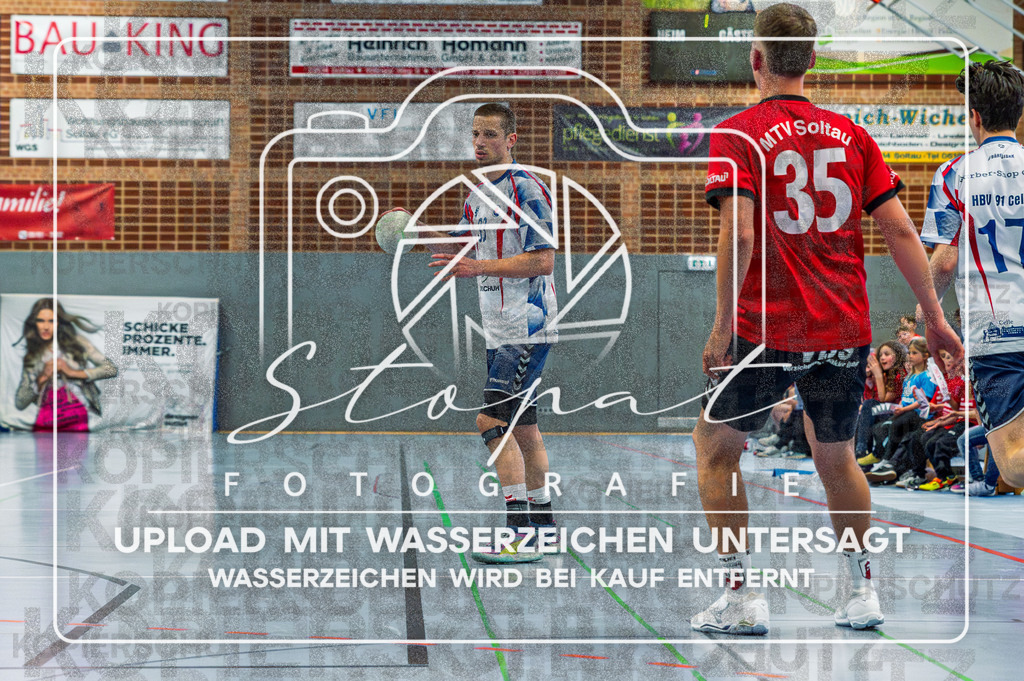 Regionsoberliga Herren Lüneburg-Stade - MTV Soltau vs. HBV 91 Celle | Max Kentel (HBV 91 Celle #33); Regionsoberliga Herren Lüneburg-Stade - MTV Soltau vs. HBV 91 Celle am 25.04.2026 in Sporthalle Oberschule Soltau, Soltau - Realisiert mit Pictrs.com