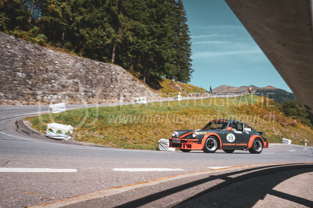 21. Arosa ClassicCar 2025 - 6. =September= 2025 | Michel H. Kühni aus Avenches (SUI) in einem Porsche 911 SC Gruppe 4 aus dem Jahre 1978 mit Startnummer 515 am Arosa ClassicCar 2025 in der Kategorie Competition..@arosaclassiccar, @arosa.official, #arosaclassiccar, #arosa, #76curves, #classiccarBild: Sportfotografie Markus Aeschimann | www.markus-aeschimann.ch - Realisiert mit Pictrs.com