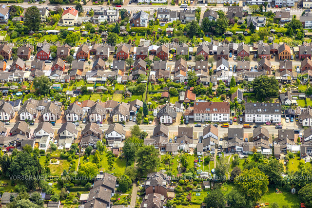 Muelheim240702724 | Luftbild, Reihenhaus Wohnsiedlung Mausegattstraße, Heißen - Süd, Mülheim an der Ruhr, Ruhrgebiet, Nordrhein-Westfalen, Deutschland